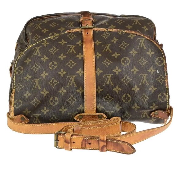 LOUIS VUITTON Saumur 35 Shoulder Bag Monogram Leather BN France - Picture 6 of 16